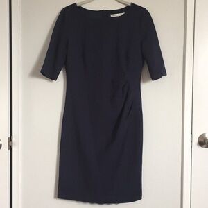 Trina Turk navy blue body hugging dress. Sz S?